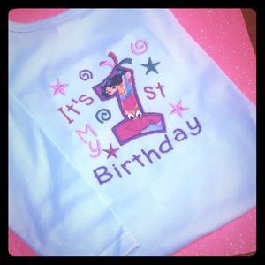 Toddler girl birthday bodysuit 12-18mths